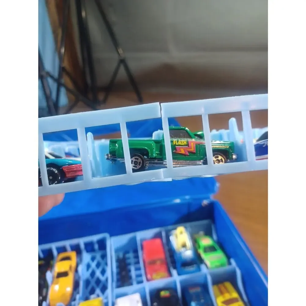 Vintage HotWheels Case W/ HotWheels Macthbox ,Kidco Cars Lot Of 34 Cars